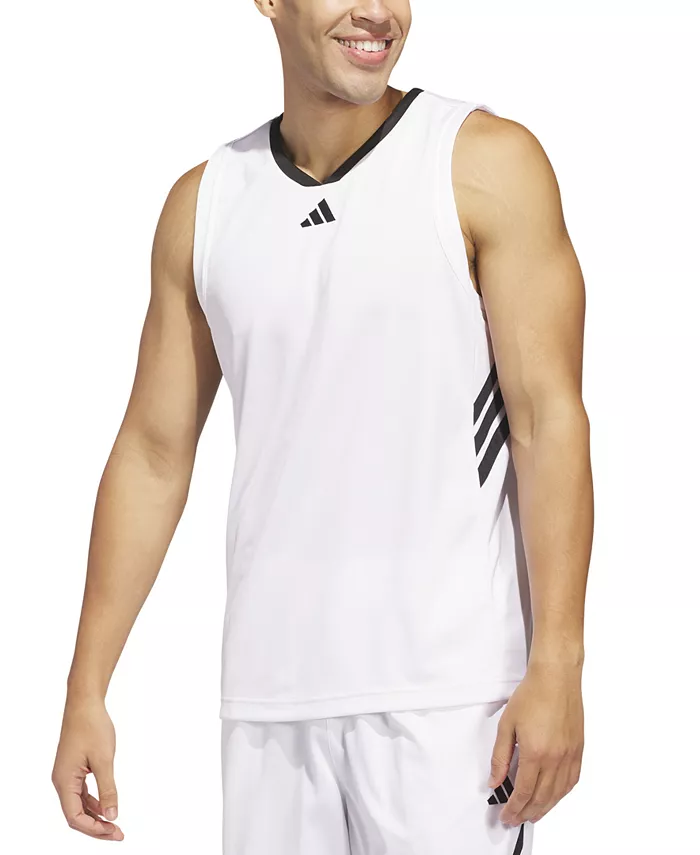 Мужской майка с логотипом Bball adidas, белый
Мужской майка с логотипом Bball adidas, белый