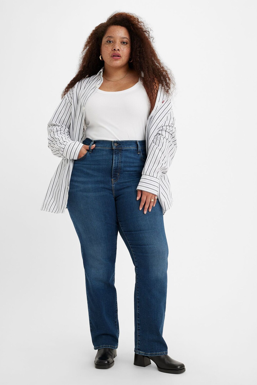 Прямые джинсы с завышенной талией Curve 724 Levi's, синий
Прямые джинсы с завышенной талией Curve 724 Levi's, синий