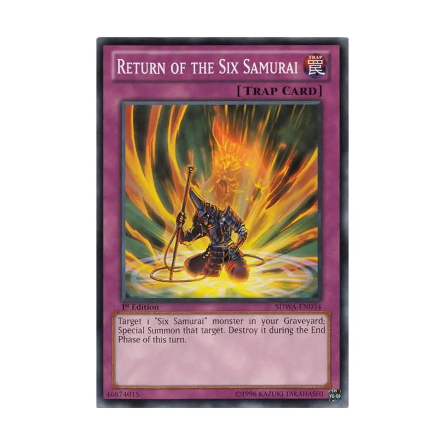 CCG Возвращение шести самураев (обычное), Yu-Gi-Oh - Structure Deck - Samurai Warlords - Singles
CCG Возвращение шести самураев (обычное), Yu-Gi-Oh - Structure Deck - Samurai Warlords - Singles