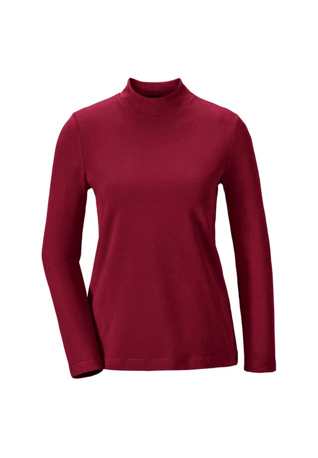 Короткий размер: рубашка с воротником-стойкой и длинными рукавами. Goldner, красный
Короткий размер: рубашка с воротником-стойкой и длинными рукавами. Goldner, красный