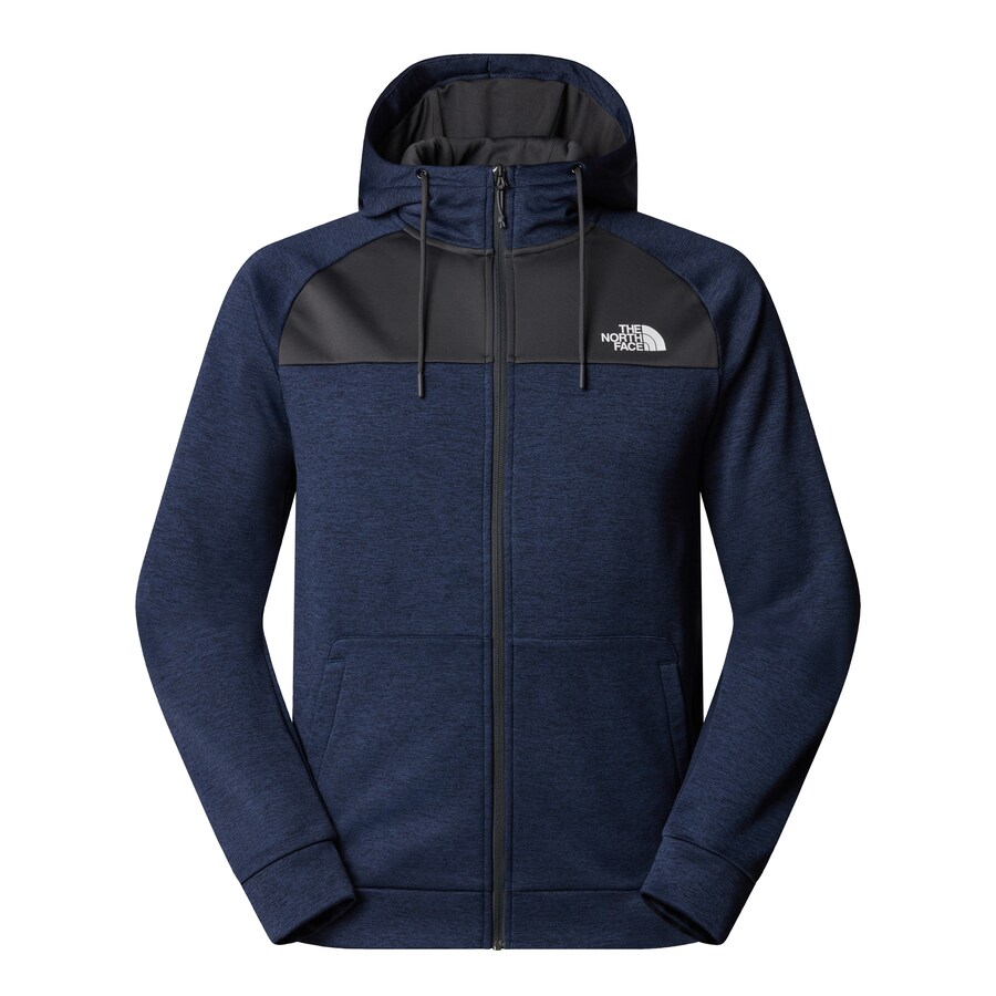 Спортивная толстовка с капюшоном на молнии THE NORTH FACE, цвет mottled blue 
Спортивная толстовка с капюшоном на молнии THE NORTH FACE, цвет mottled blue