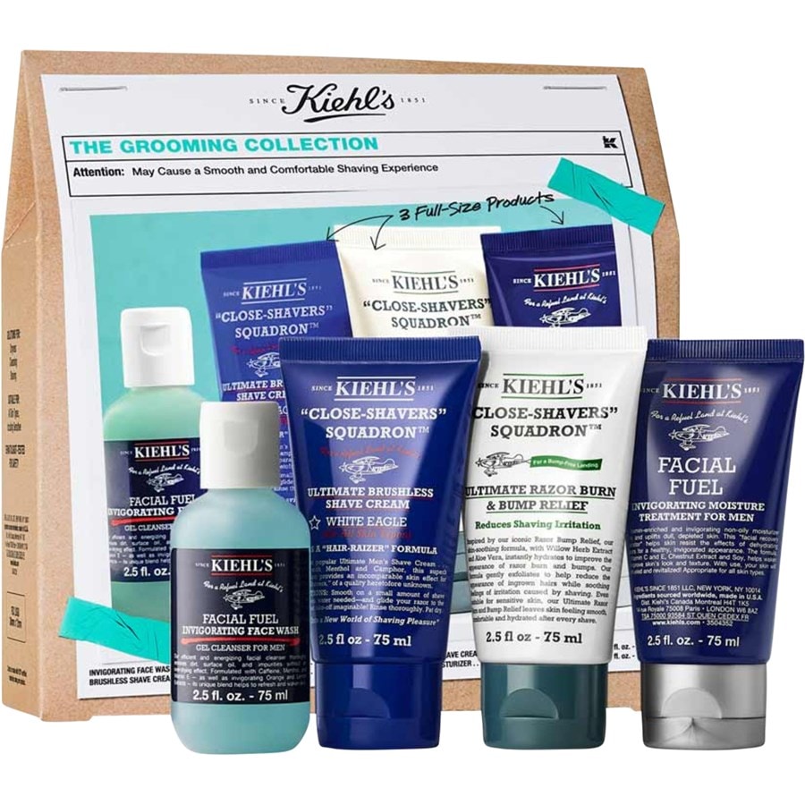 Крем для лица Kiehl's The Grooming Regimen Set, Facial Fuel 75 ml + Ultimate Brushless Shave Cream 75 ml + Ultimate Razor Burn & Bump Relief 75 ml + Facial Fuel Invigorating Moisture Treatment For Men 75 ml / 1 Stk.
Крем для лица Kiehl's The Grooming Regimen Set, Facial Fuel 75 ml + Ultimate Brushless Shave Cream 75 ml + Ultimate Razor Burn & Bump Relief 75 ml + Facial Fuel Invigorating Moisture Treatment For Men 75 ml / 1 Stk.