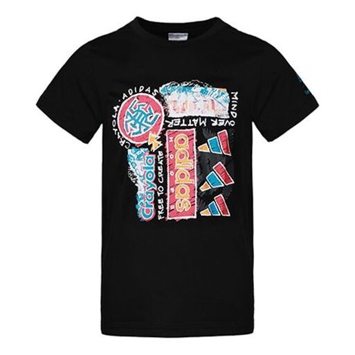 Футболка x crayola crossover тема печати баскетбол спорт короткий рукав Adidas, черный
Футболка x crayola crossover тема печати баскетбол спорт короткий рукав Adidas, черный