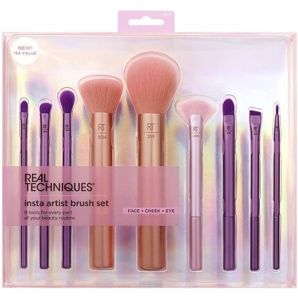 Real Techniques Insta Artist Brush Kit Набор кистей для лица, щек и глаз Набор кистей для макияжа для тонального крема Румяна, бронзатор, консилер и тени для век Профессиональные качественные инструменты для макияжа, набор из 9 предметов
Real Techniques Insta Artist Brush Kit Набор кистей для лица, щек и глаз Набор кистей для макияжа для тонального крема Румяна, бронзатор, консилер и тени для век Профессиональные качественные инструменты для макияжа, набор из 9 предметов