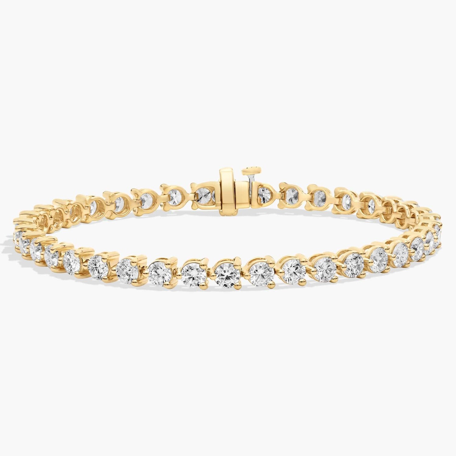 7-дюймовый теннисный браслет с тремя зубцами из выращенного в лаборатории бриллианта из 14-каратного желтого золота (8 карат, двойной - FG / VS2-SI1) Blue Nile
7-дюймовый теннисный браслет с тремя зубцами из выращенного в лаборатории бриллианта из 14-каратного желтого золота (8 карат, двойной - FG / VS2-SI1) Blue Nile