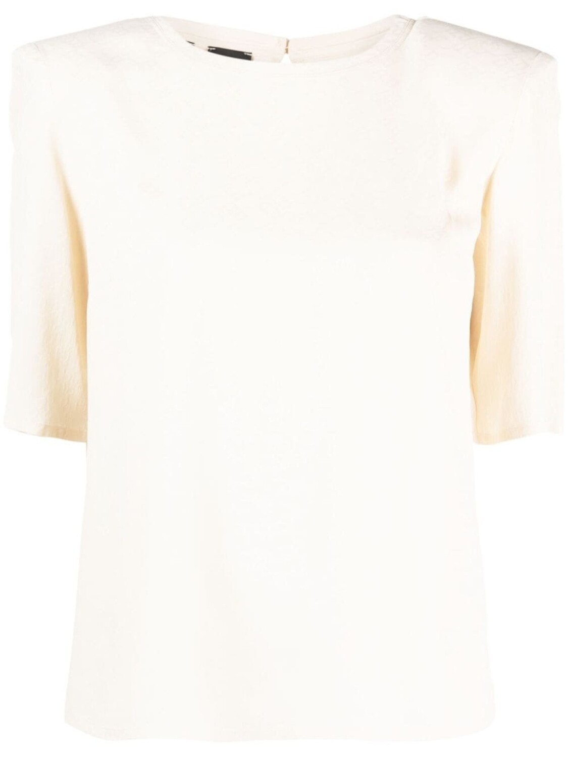 PINKO блузка с круглым вырезом и короткими рукавами, нейтральный цвет
PINKO блузка с круглым вырезом и короткими рукавами, нейтральный цвет