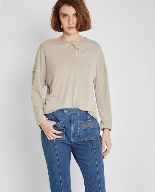 Женский свитер с вырезом и длинными рукавами Trucco, бежевый
Женский свитер с вырезом и длинными рукавами Trucco, бежевый