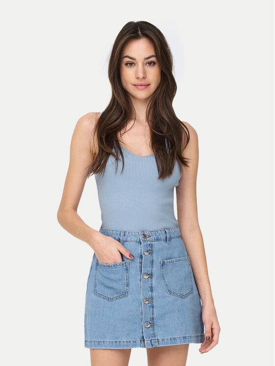 Топ slim fit Nanna 15180497 Jdy, голубой
Топ slim fit Nanna 15180497 Jdy, голубой