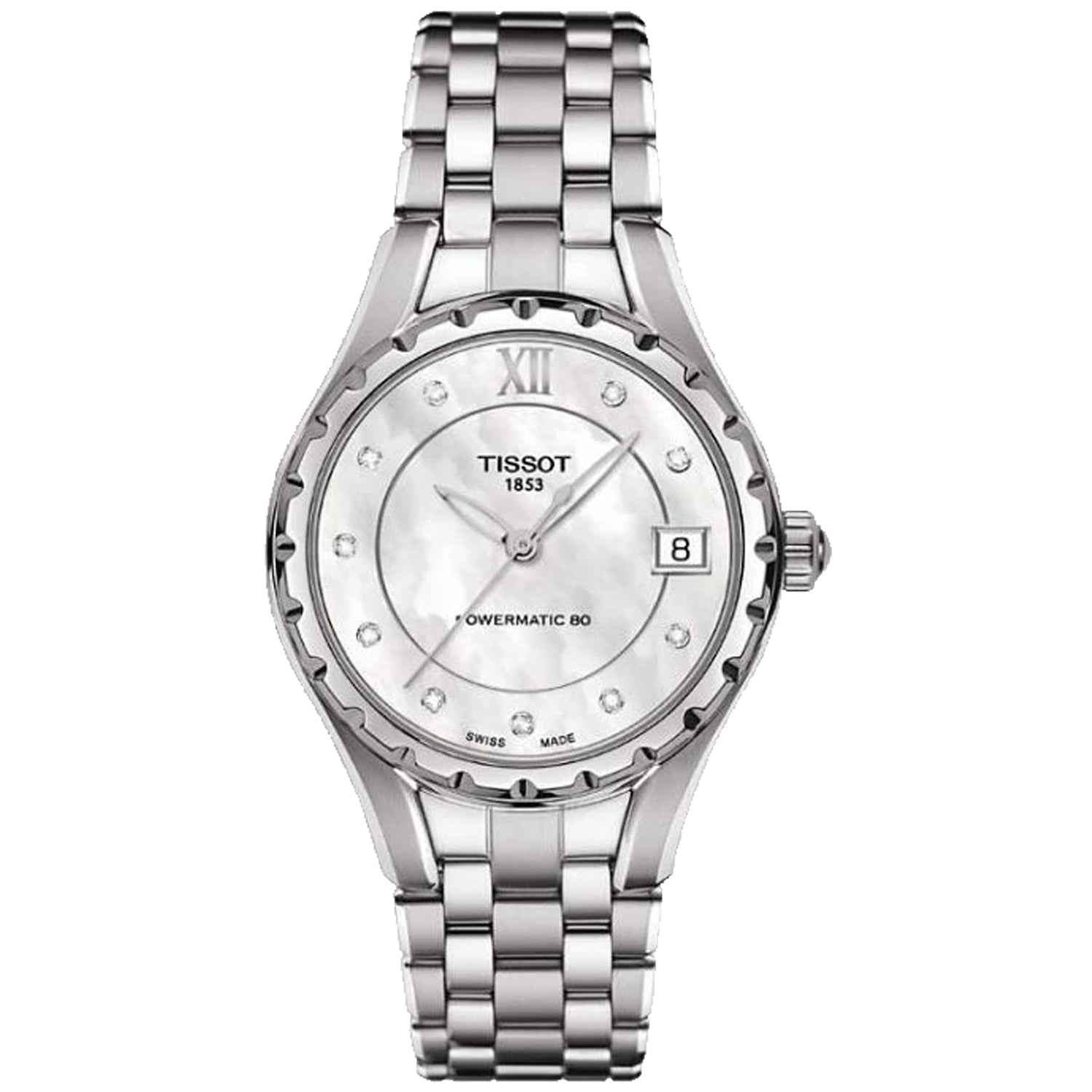 Tissot Женские T-Lady Powermatic 80 Часы с циферблатом из перламутра, Mother Of Pearl
Tissot Женские T-Lady Powermatic 80 Часы с циферблатом из перламутра, Mother Of Pearl