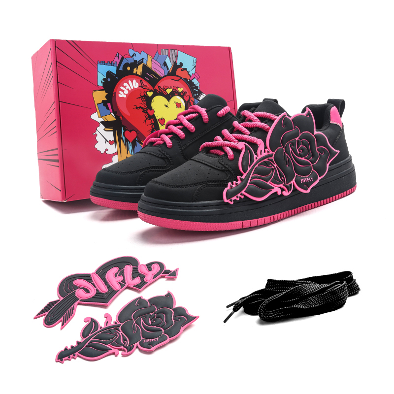 Jifffly Антискользящие и износостойкие низкие скейтерские кроссовки с эффектом увеличения роста унисекс Black Rose Red JFY-683, цвет ( Black Rose Red )JFY-683
Jifffly Антискользящие и износостойкие низкие скейтерские кроссовки с эффектом увеличения роста унисекс Black Rose Red JFY-683, цвет ( Black Rose Red )JFY-683