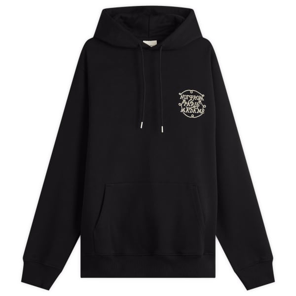 Толстовка с плетеным лозунгом Drôle De Monsieur, черный 
Толстовка с плетеным лозунгом Drôle De Monsieur, черный