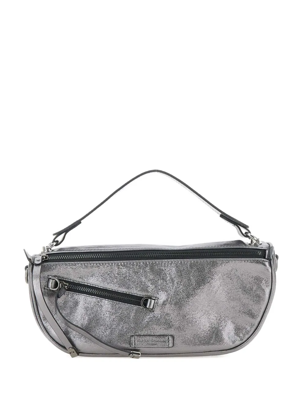 Сумка-тоут на молнии с эффектом металлик GIANNI CHIARINI, серебяный 
Сумка-тоут на молнии с эффектом металлик GIANNI CHIARINI, серебяный