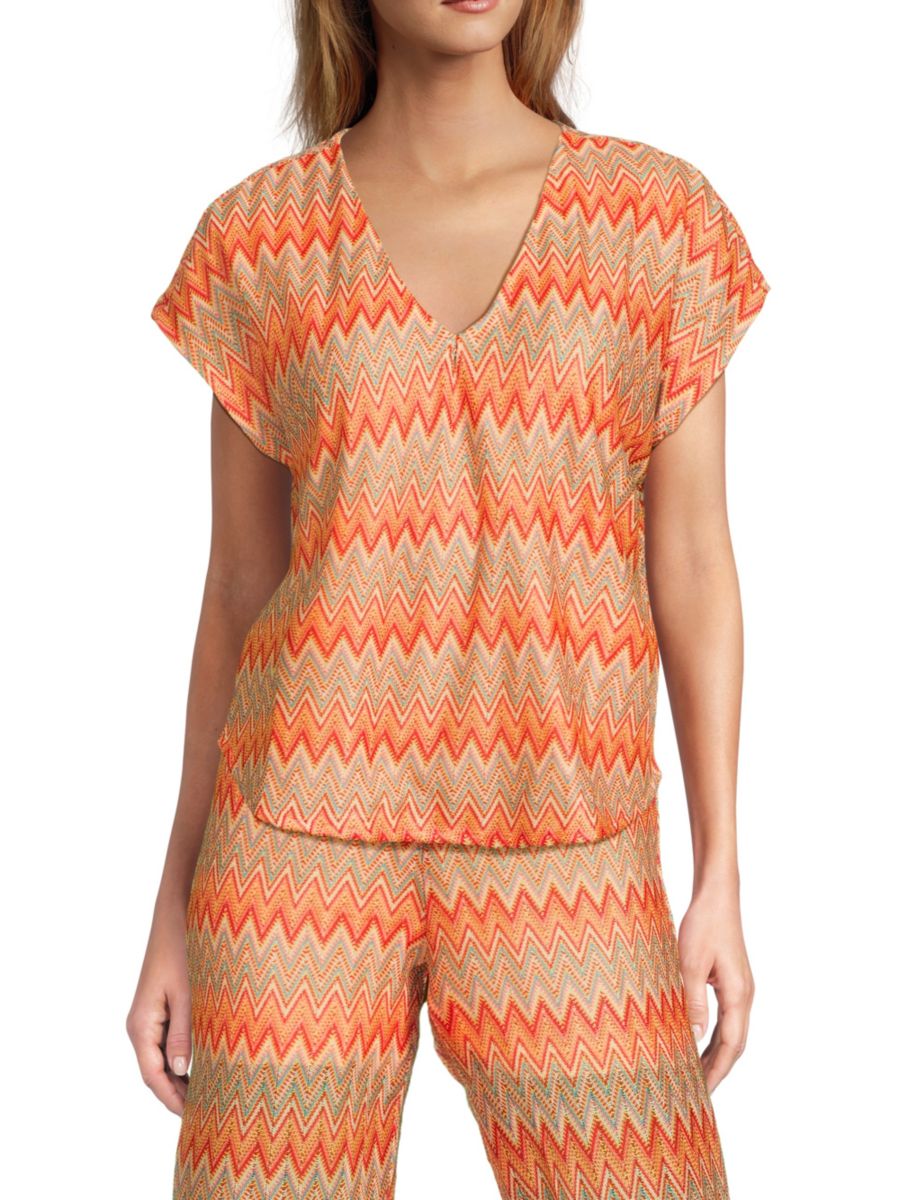 Топ с короткими рукавами и зигзагом шеврон Vero Moda, цвет Orange Multicolor
Топ с короткими рукавами и зигзагом шеврон Vero Moda, цвет Orange Multicolor