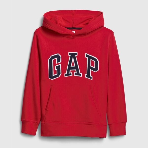 Толстовка с капюшоном и вышитым логотипом Gap, красный 
Толстовка с капюшоном и вышитым логотипом Gap, красный