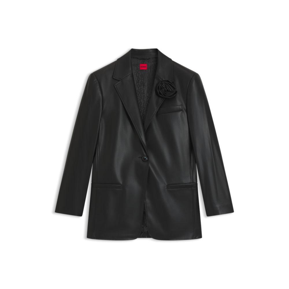Пиджак прямого кроя из искусственной кожи Hugo, черный
Пиджак прямого кроя из искусственной кожи Hugo, черный