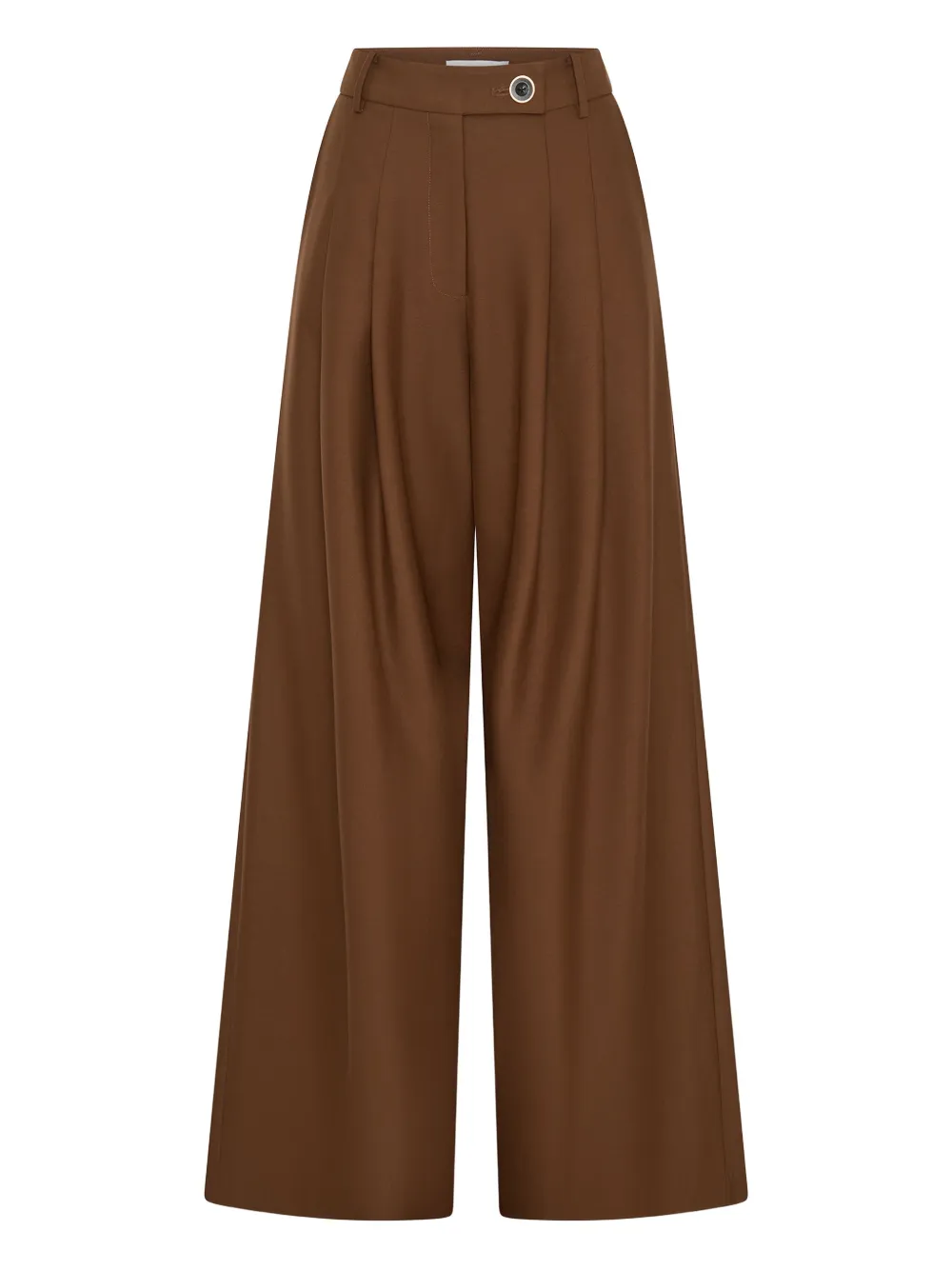 Широкие брюки из вирджинской шерсти Anna Quan, коричневый
Широкие брюки из вирджинской шерсти Anna Quan, коричневый