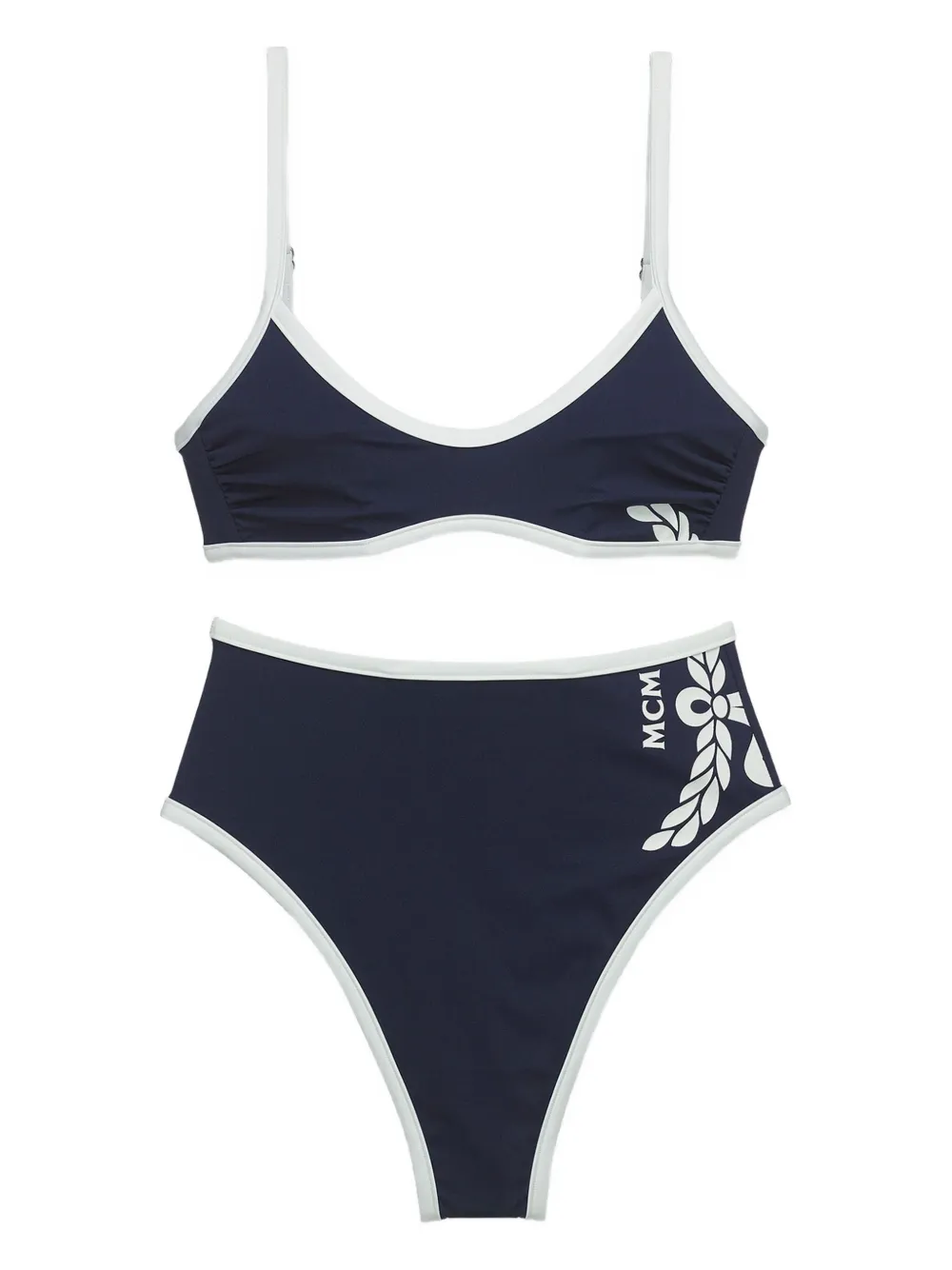 Бикини с завышенной талией и логотипом MCM, черный 
Бикини с завышенной талией и логотипом MCM, черный