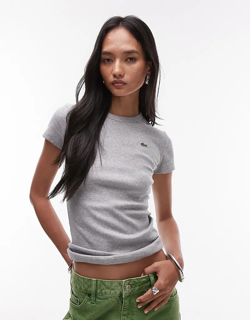 Футболка Lacoste в рубчик серого цвета
Футболка Lacoste в рубчик серого цвета