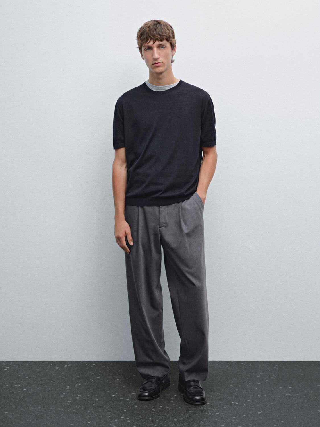 Футболка с короткими рукавами из шерстяной смеси Massimo Dutti, темно-синий
Футболка с короткими рукавами из шерстяной смеси Massimo Dutti, темно-синий