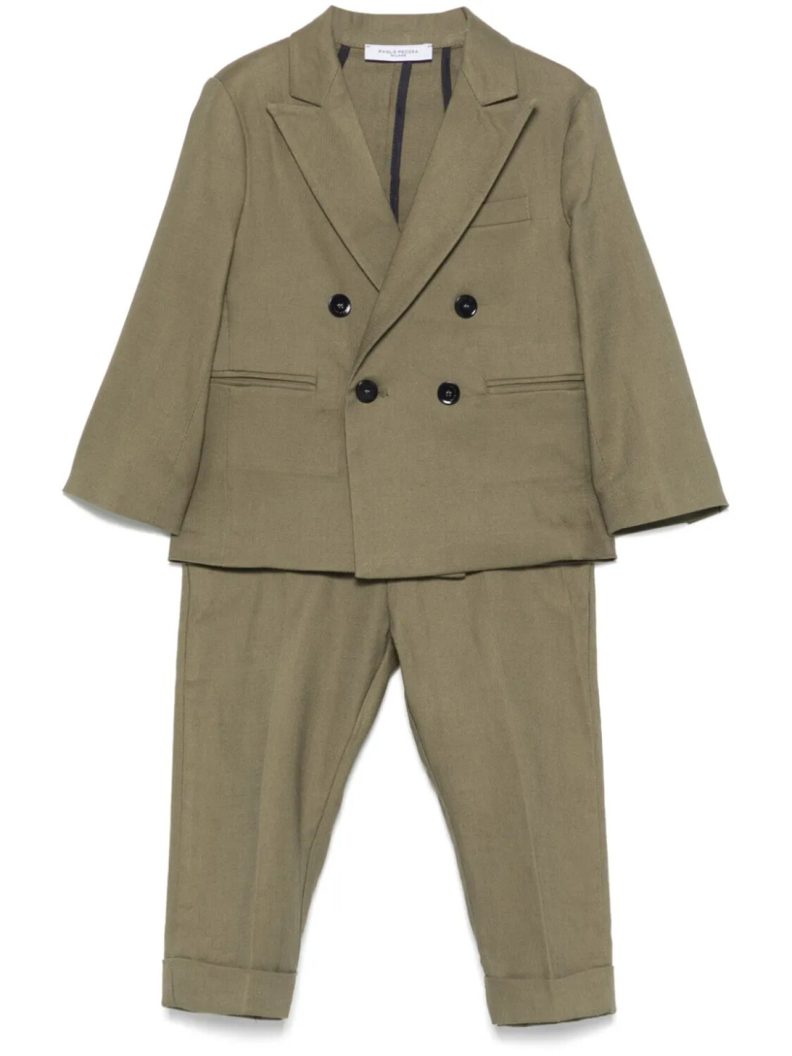 Paolo Pecora Kids костюм с двубортным пиджаком, зеленый
Paolo Pecora Kids костюм с двубортным пиджаком, зеленый