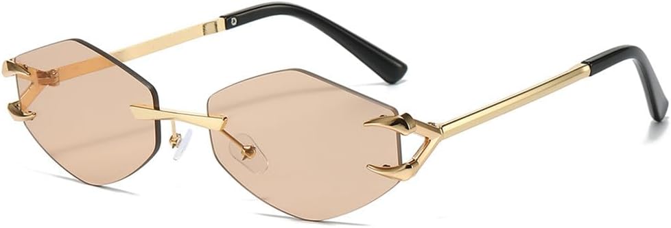 Модные женские солнцезащитные очки без оправы с металлическим каркасом, повседневные, в стиле хип-хоп, для активного отдыха на природе, с защитой от УФ-излучения. Мужские солнцезащитные очки KTUCN, Golden Champagne
Модные женские солнцезащитные очки без оправы с металлическим каркасом, повседневные, в стиле хип-хоп, для активного отдыха на природе, с защитой от УФ-излучения. Мужские солнцезащитные очки KTUCN, Golden Champagne