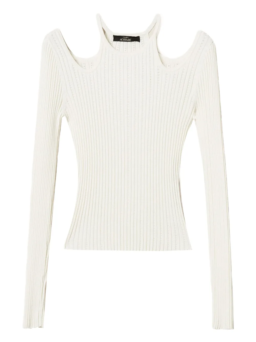 Свитер в рубчик с вырезом TWINSET, нейтральный
Свитер в рубчик с вырезом TWINSET, нейтральный