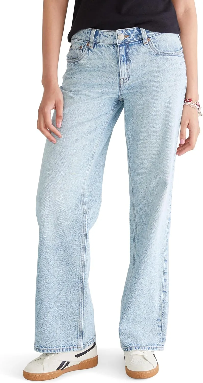Женские джинсы Aeropostale Low-Rise Baggy Wide Leg с бантом на кармане
Женские джинсы Aeropostale Low-Rise Baggy Wide Leg с бантом на кармане