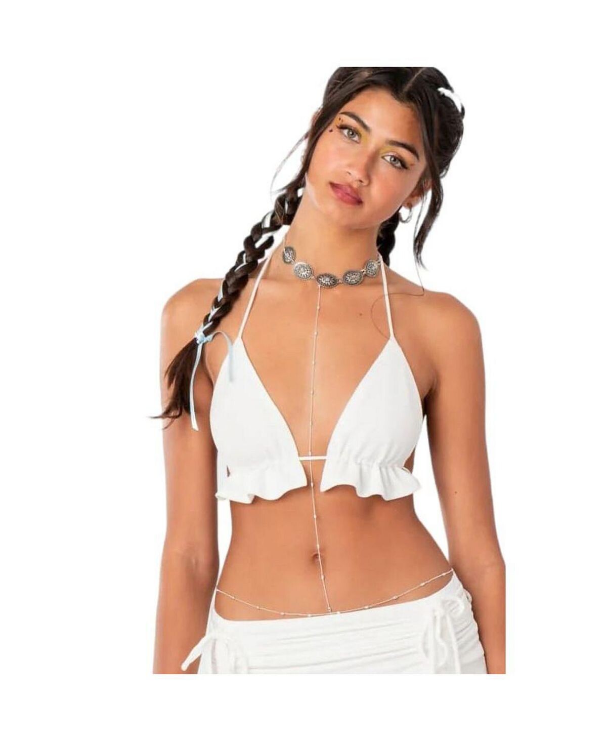 Женский бюстгальтер с треугольными чашками и рюшами Keoni Edikted, белый
Женский бюстгальтер с треугольными чашками и рюшами Keoni Edikted, белый