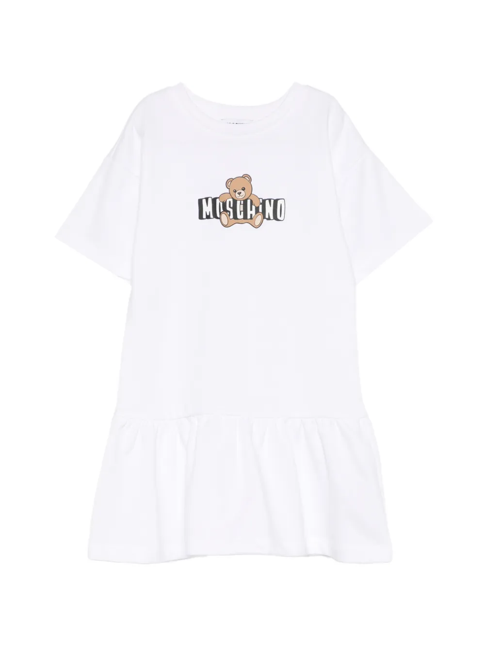 Платье с оборками и рисунком Тедди Moschino Kids, белый
Платье с оборками и рисунком Тедди Moschino Kids, белый