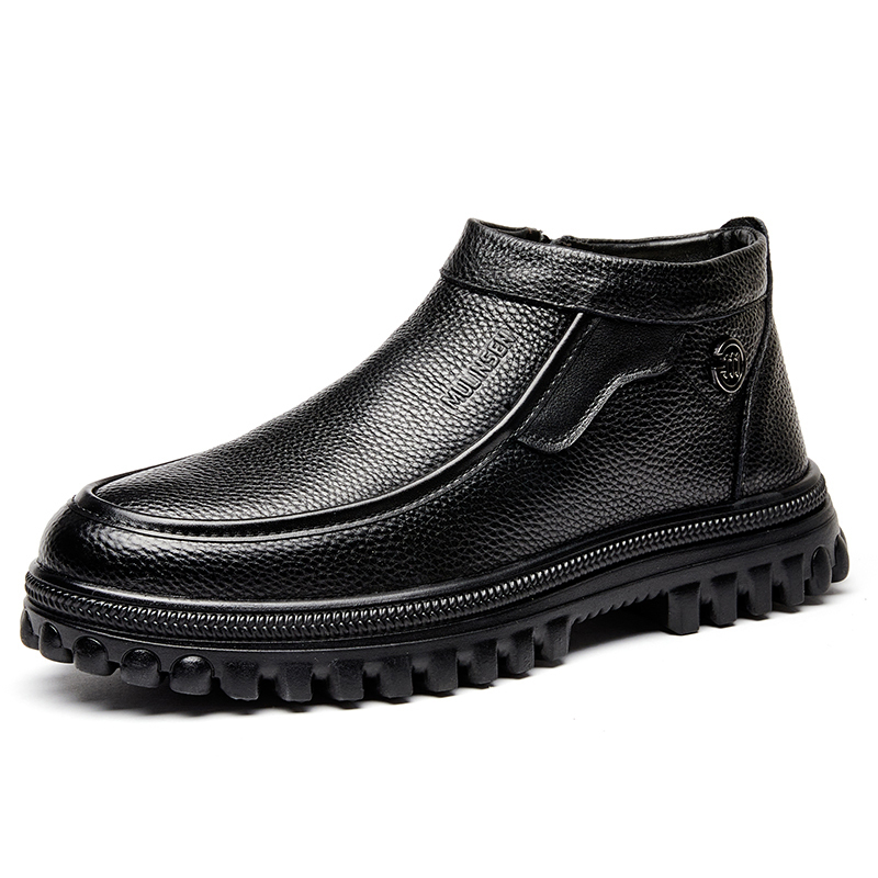 Mulinsen Мужские зимние ботинки черные с черной флисовой подкладкой усовершенствованные слипоны, цвет Black Fleece-Lined (Slip-on Upgraded)
Mulinsen Мужские зимние ботинки черные с черной флисовой подкладкой усовершенствованные слипоны, цвет Black Fleece-Lined (Slip-on Upgraded)