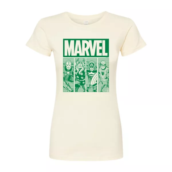 Футболка приталенная для подростков Marvel, бежевый 
Футболка приталенная для подростков Marvel, бежевый