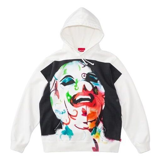 Толстовка ss20 week 17 leigh bowery airbrushed Supreme, белый 
Толстовка ss20 week 17 leigh bowery airbrushed Supreme, белый