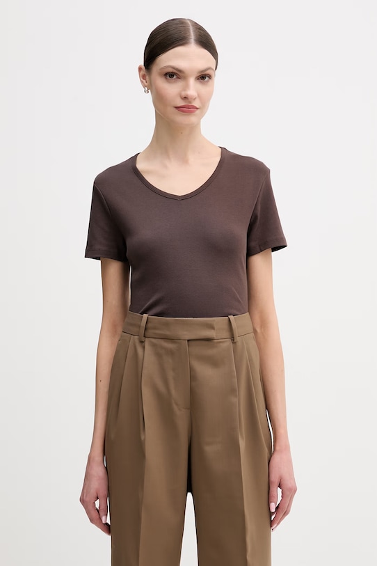 Хлопковая футболка United Colors of Benetton, коричневый
Хлопковая футболка United Colors of Benetton, коричневый