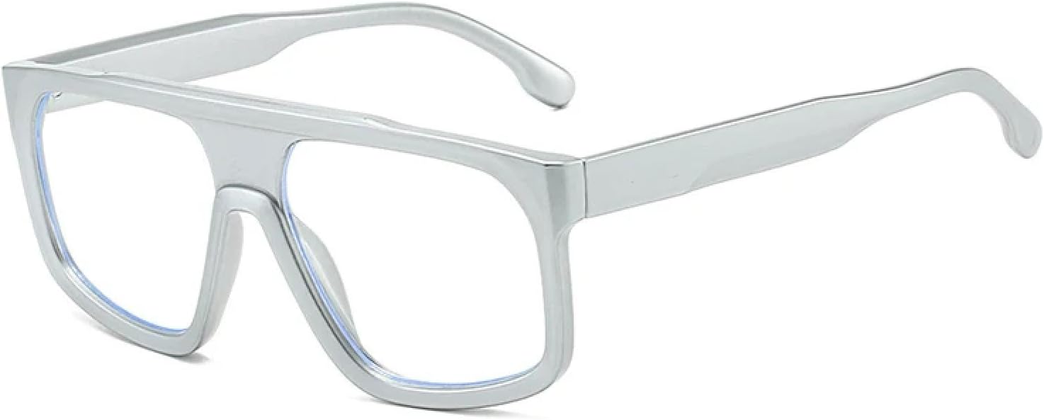 Мужские солнцезащитные очки в стиле ретро, модные солнцезащитные очки с прозрачными линзами и зеркальной защитой от УФ-излучения (UV400), женские солнцезащитные очки TVTBBVV, Silver Clear
Мужские солнцезащитные очки в стиле ретро, модные солнцезащитные очки с прозрачными линзами и зеркальной защитой от УФ-излучения (UV400), женские солнцезащитные очки TVTBBVV, Silver Clear