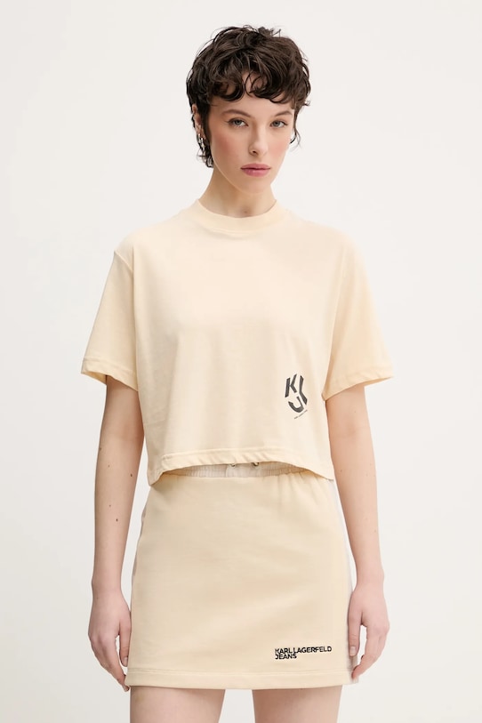 Футболка Karl Lagerfeld Jeans, бежевый
Футболка Karl Lagerfeld Jeans, бежевый