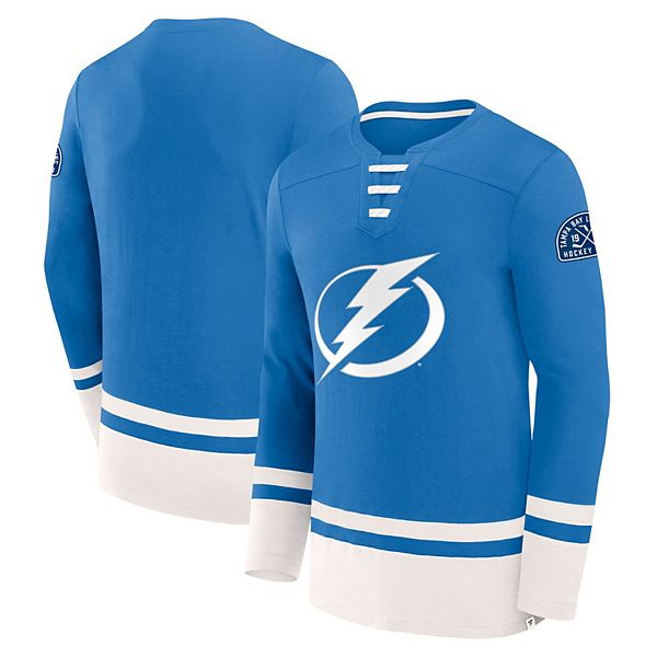Мужская синяя футболка tampa bay lightning с длинным рукавом Fanatics
Мужская синяя футболка tampa bay lightning с длинным рукавом Fanatics
