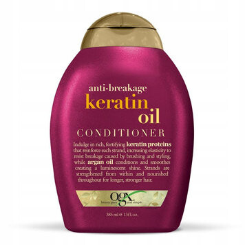 OGX Oil Anti-B, Кератиновый кондиционер для волос, 385 мл