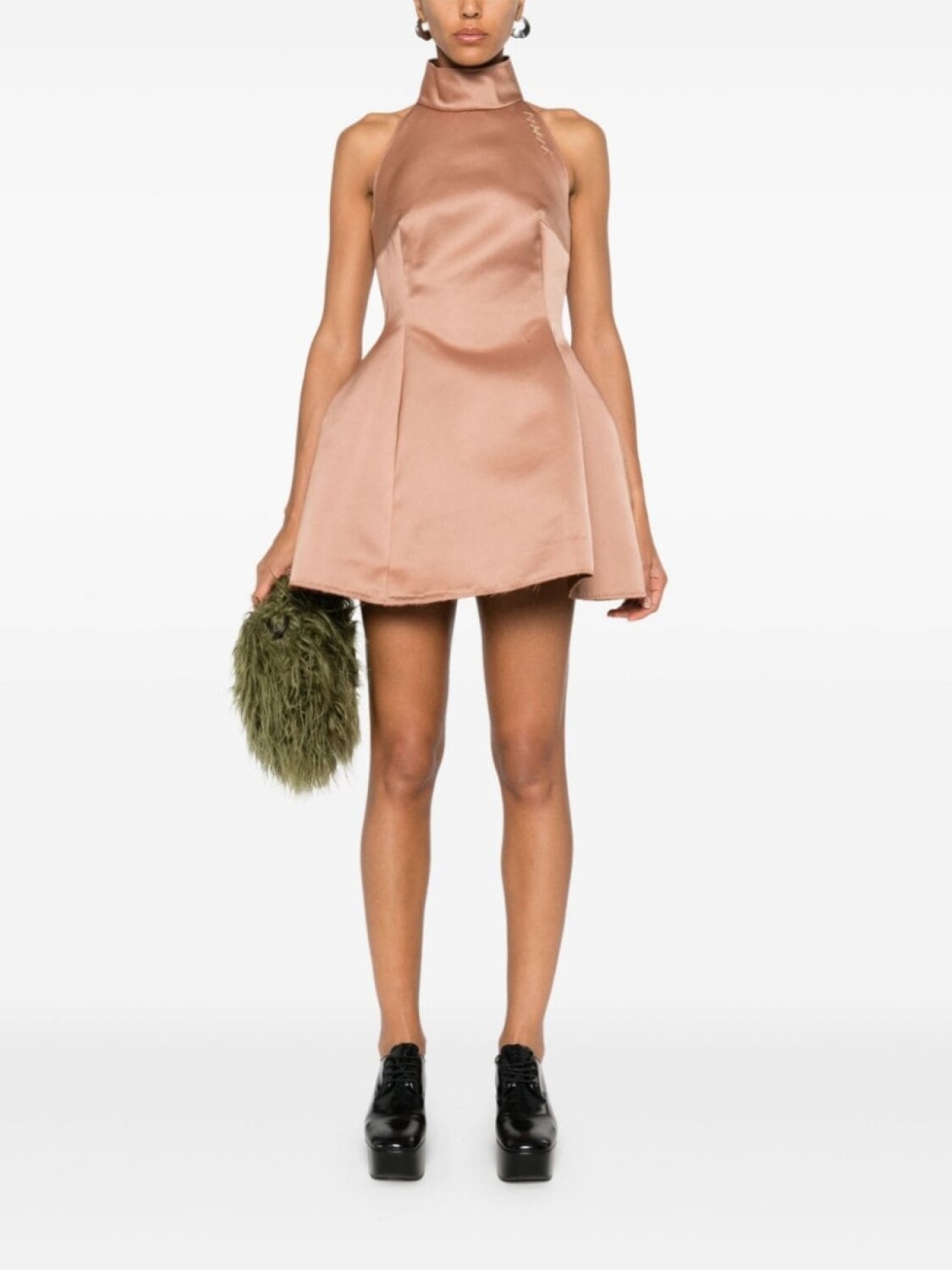 Marni атласное платье мини Duchess, коричневый
Marni атласное платье мини Duchess, коричневый