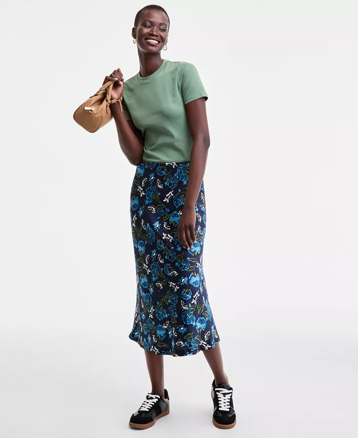 Женская юбка-комбинация миди с принтом On 34th, синий
Женская юбка-комбинация миди с принтом On 34th, синий