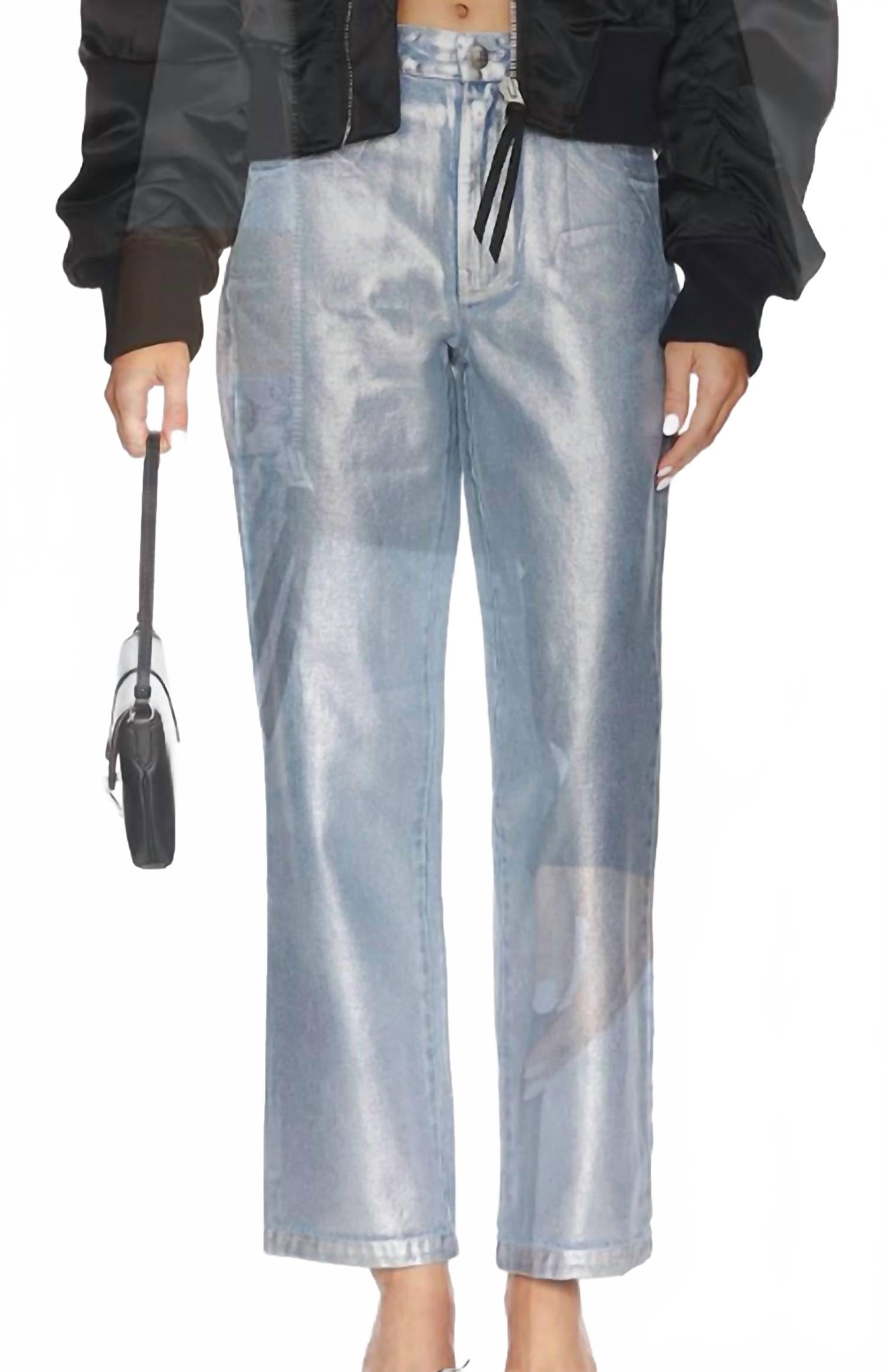 Show Me Your Mumu Джинсы Icon с покрытием, серебристый деним
Show Me Your Mumu Джинсы Icon с покрытием, серебристый деним