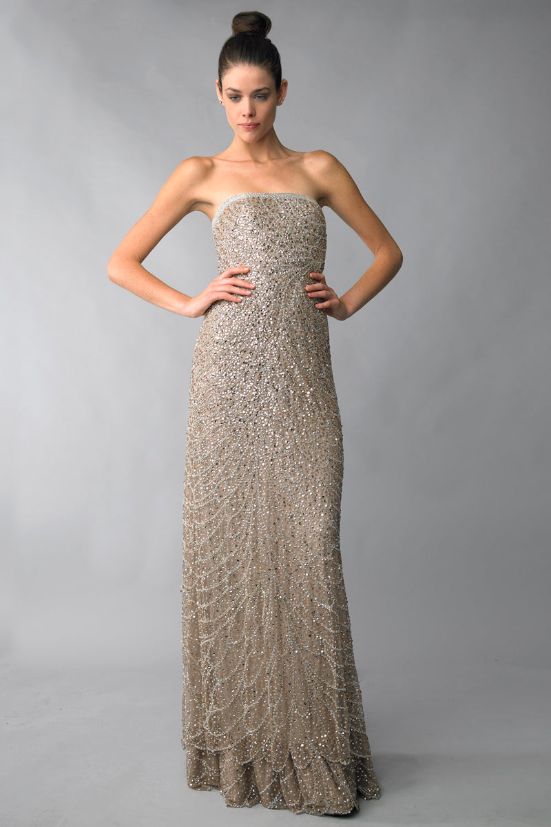 Вечернее платье без бретелек с пайетками Basix Black Label, серо-коричневый
Вечернее платье без бретелек с пайетками Basix Black Label, серо-коричневый