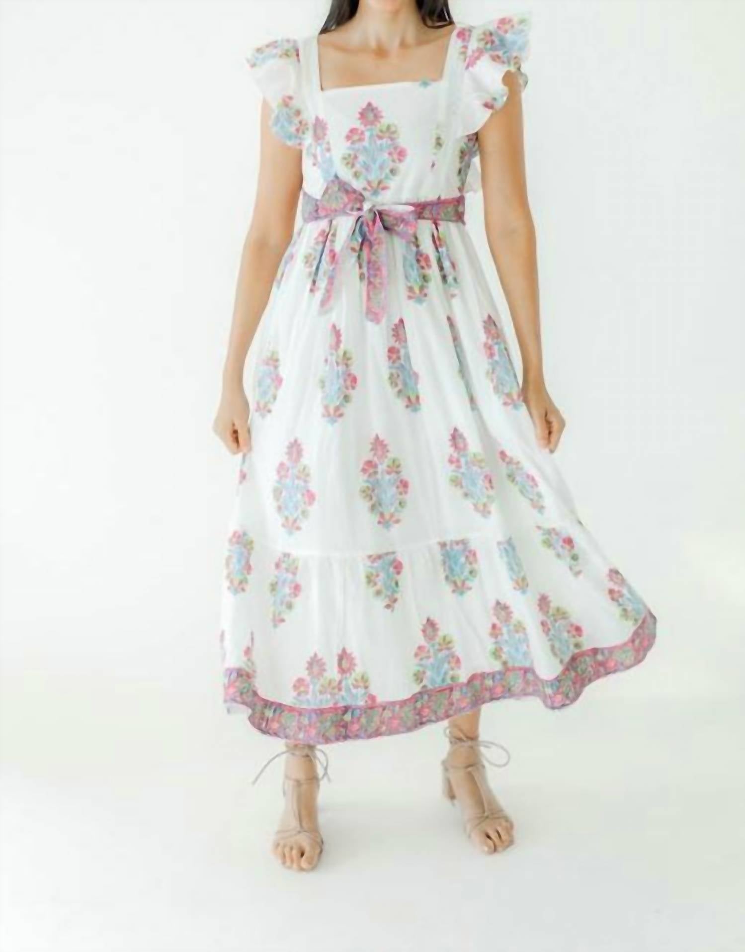 Платье Sutton Maxi белого цвета VICTORIA DUNN 
Платье Sutton Maxi белого цвета VICTORIA DUNN