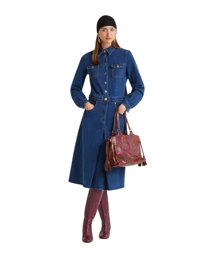 Платье из джинсовой ткани Maliparmi, синий
Платье из джинсовой ткани Maliparmi, синий