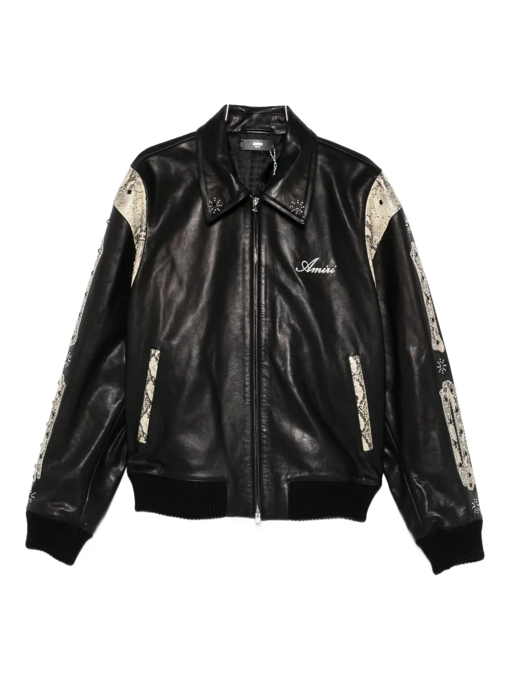 Куртка с отделкой и принтом под змеиную кожу Amiri, черный
Куртка с отделкой и принтом под змеиную кожу Amiri, черный