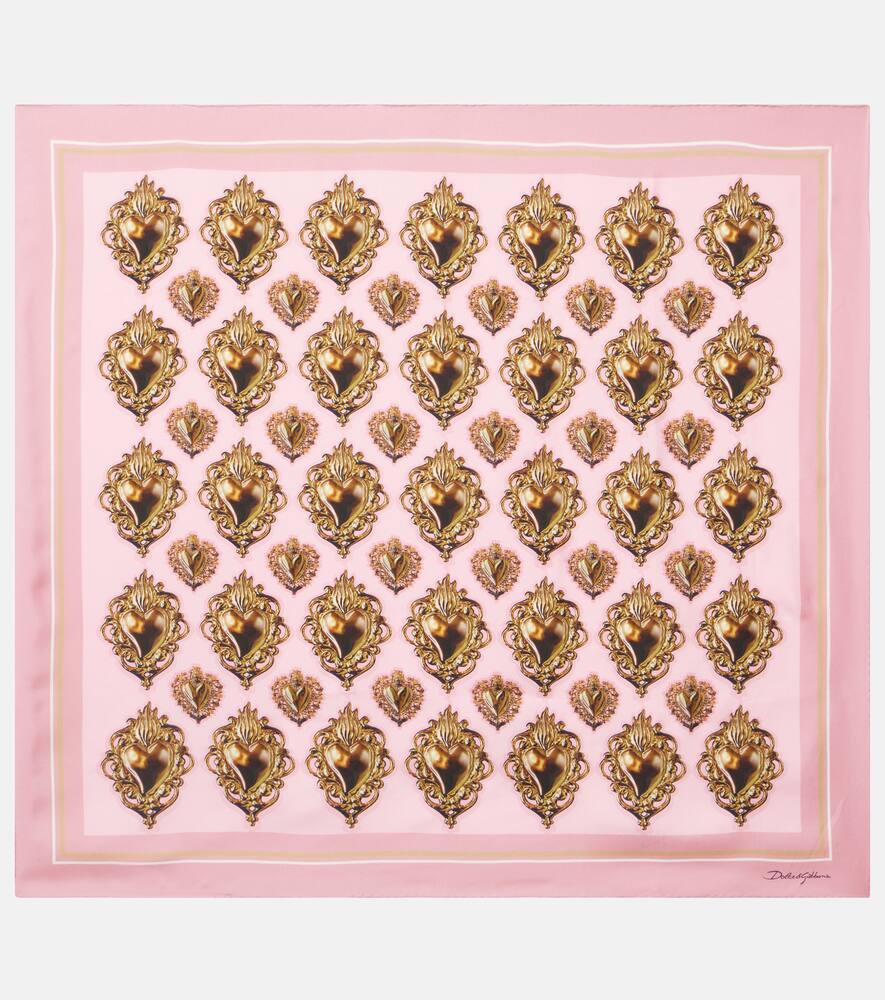 Шелковый платок с принтом Dolce&Gabbana, Sacro Cuore F.Confet
Шелковый платок с принтом Dolce&Gabbana, Sacro Cuore F.Confet