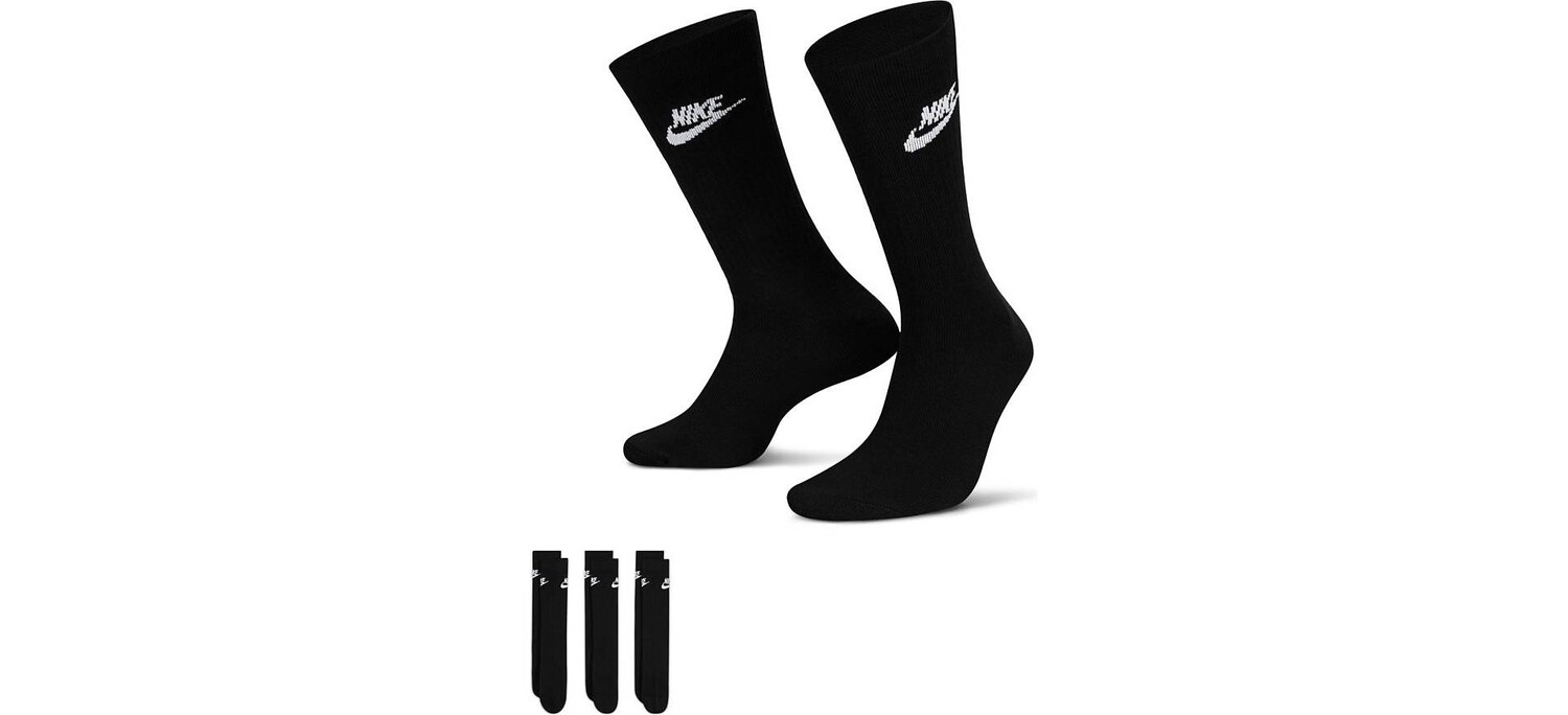 Набор из 3 черных носков Nike Everyday Essential
Набор из 3 черных носков Nike Everyday Essential