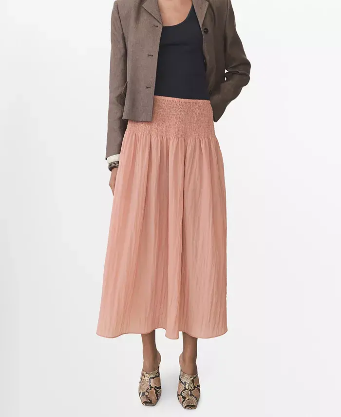 Женская плиссированная юбка миди MANGO, розовый
Женская плиссированная юбка миди MANGO, розовый