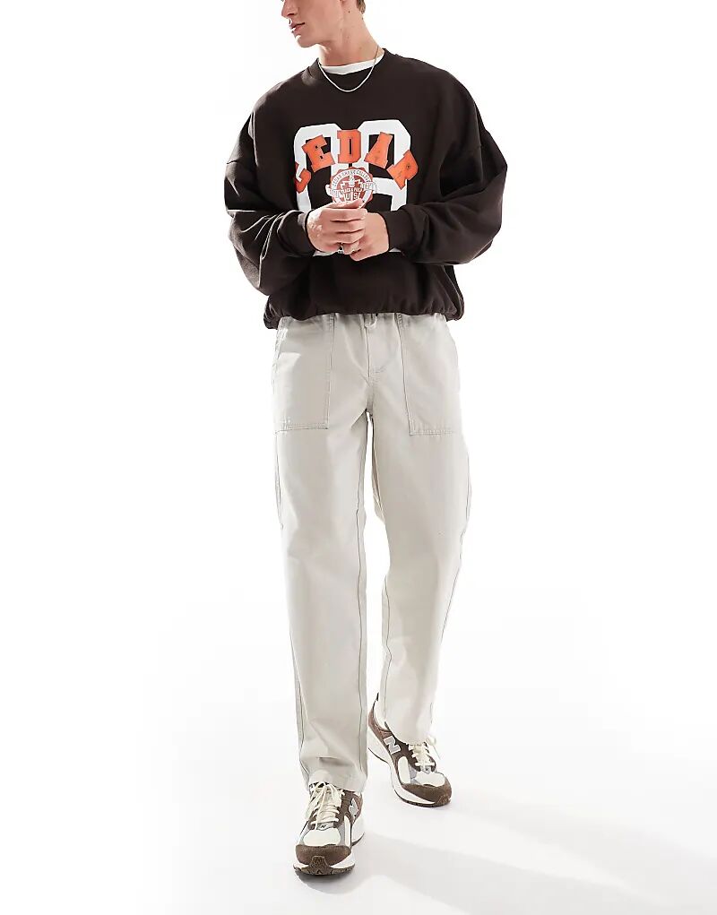 Свободные брюки с резинкой на талии кремового цвета ONLY & SONS
Свободные брюки с резинкой на талии кремового цвета ONLY & SONS