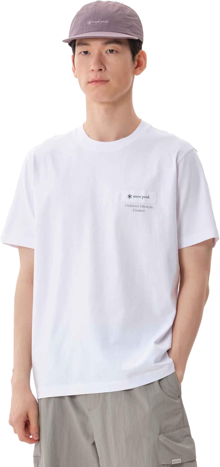 Мужская футболка Snow Peak GS-S25MMFTS24 с нашивкой и коротким рукавом, белый
Мужская футболка Snow Peak GS-S25MMFTS24 с нашивкой и коротким рукавом, белый
