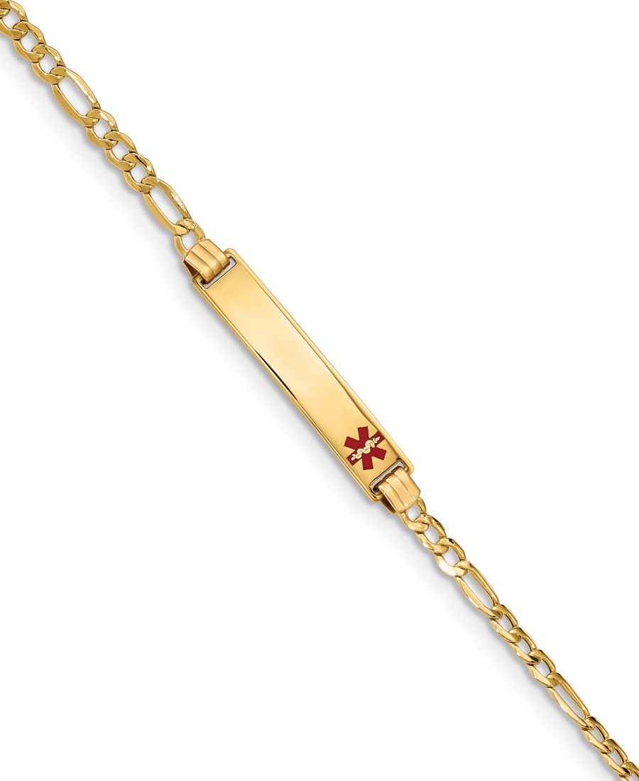 Браслет с идентификационной пластиной для медицинской информации из 14-каратного золота Macy's, Yellow Gold
Браслет с идентификационной пластиной для медицинской информации из 14-каратного золота Macy's, Yellow Gold